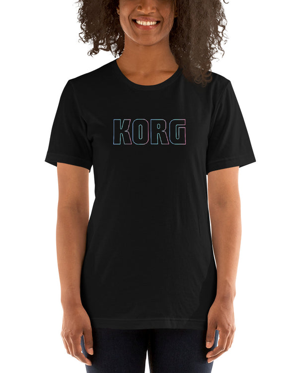 KORG Gradient Logo T-Shirt - Black W/Candy Blue - Photo 6