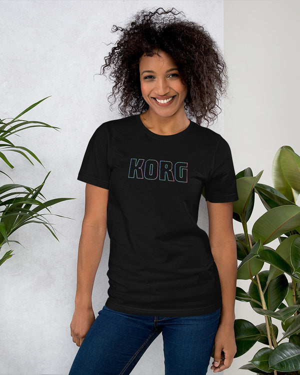 KORG Gradient Logo T-Shirt - Black W/Candy Blue - Photo 8
