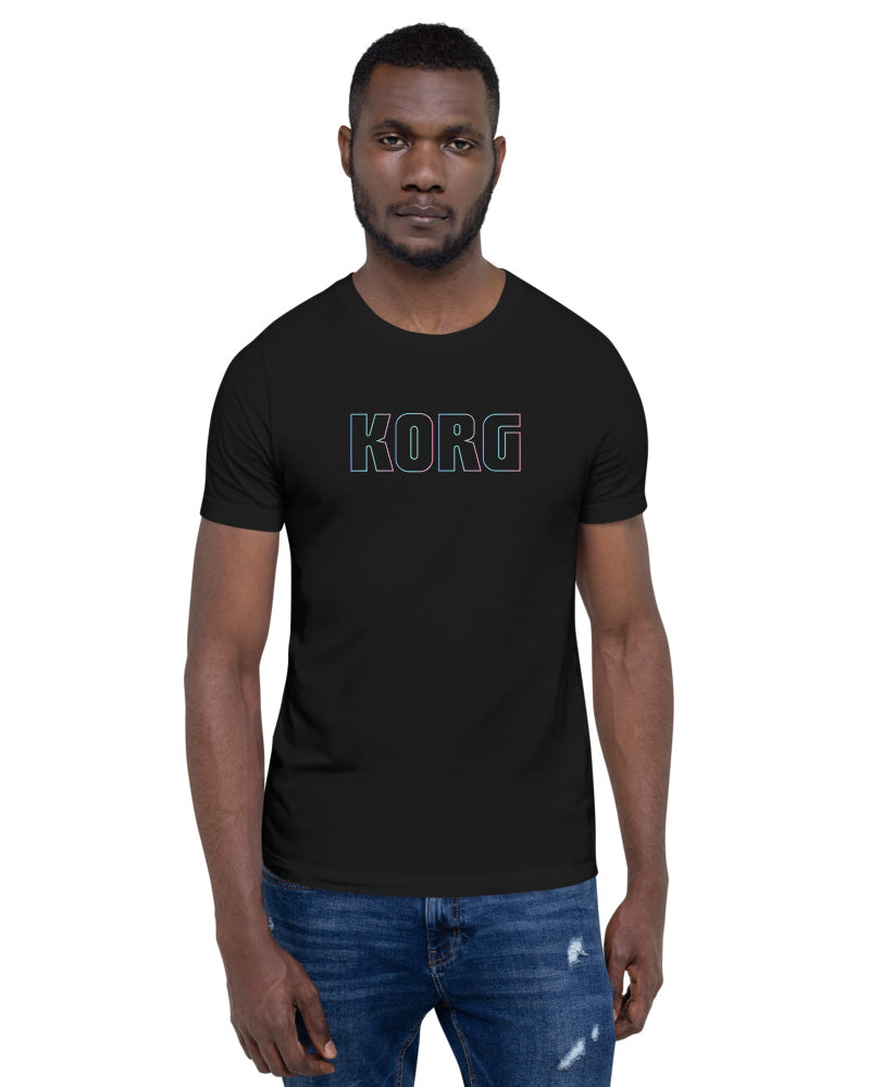 KORG Gradient Logo T-Shirt - Black W/Candy Blue - Photo 9