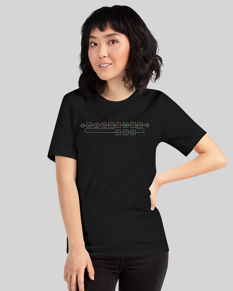 Line 6 Signal Flow T-Shirt - Black - Photo 11