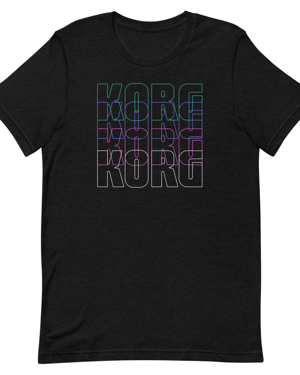 KORG Stax Unisex T-Shirt - Heather Black - Photo 6