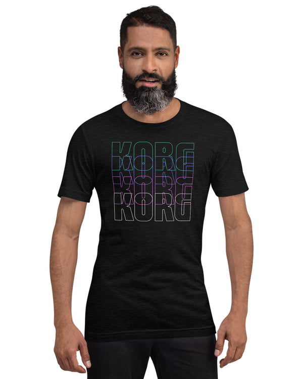 KORG Stax Unisex T-Shirt - Heather Black - Photo 12