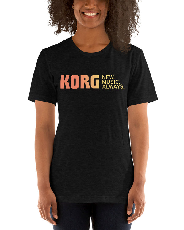 KORG New Music Always T-Shirt - Heather Black - Photo 6