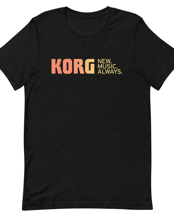 KORG New Music Always T-Shirt - Heather Black - Photo 3