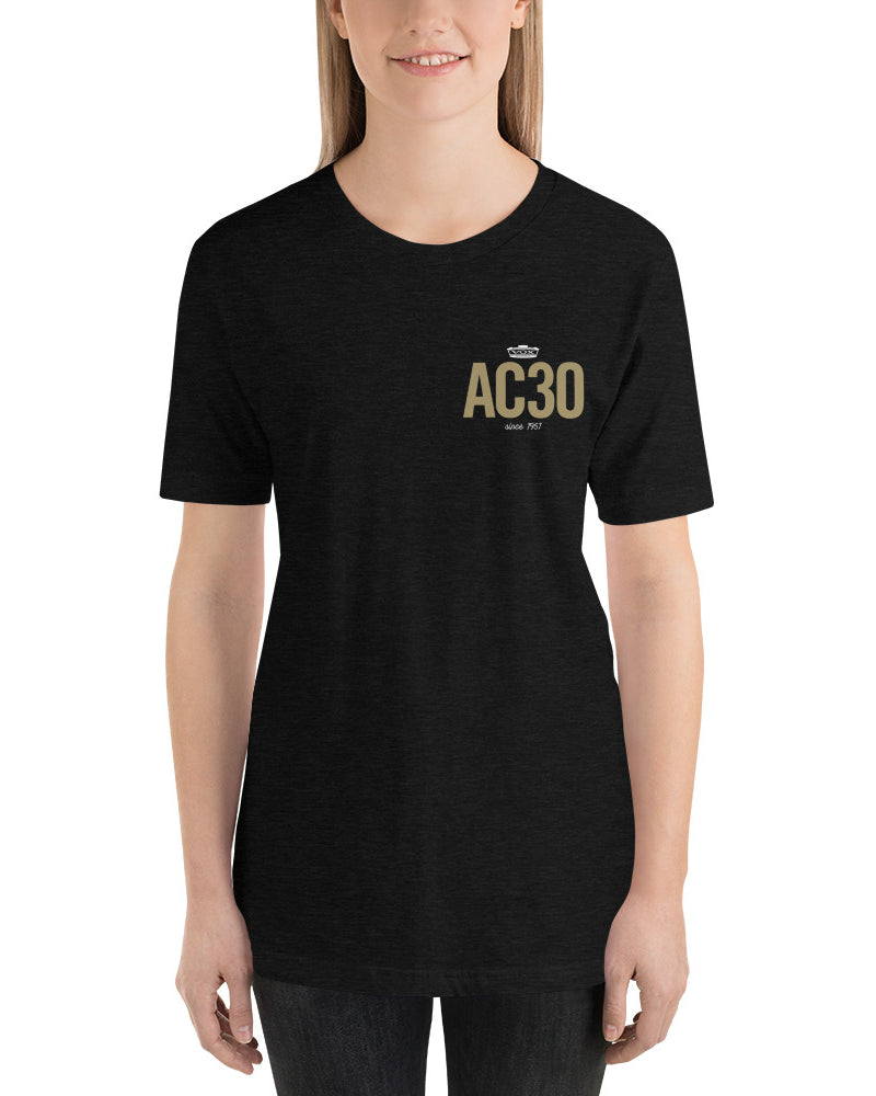 VOX AC30 LC Short Sleeve Unisex T-Shirt - Heather Black - Photo 3