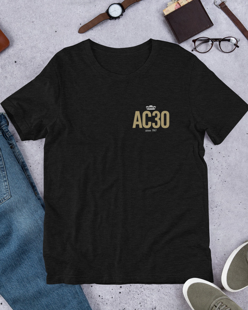 VOX AC30 LC Short Sleeve Unisex T-Shirt - Heather Black - Photo 10