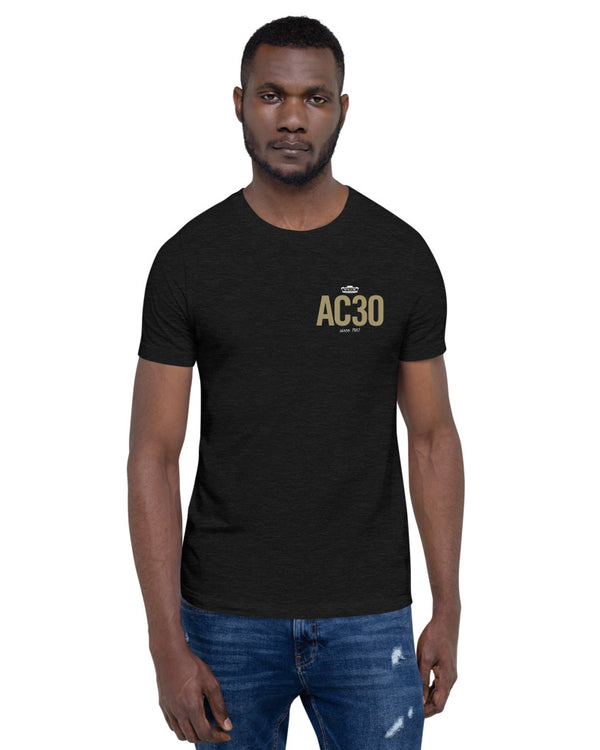 VOX AC30 LC Short Sleeve Unisex T-Shirt - Heather Black - Photo 7