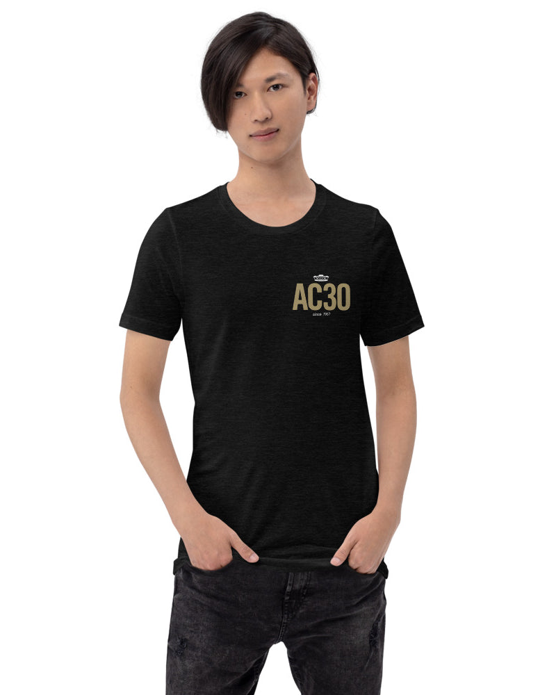 VOX AC30 LC Short Sleeve Unisex T-Shirt - Heather Black - Photo 9