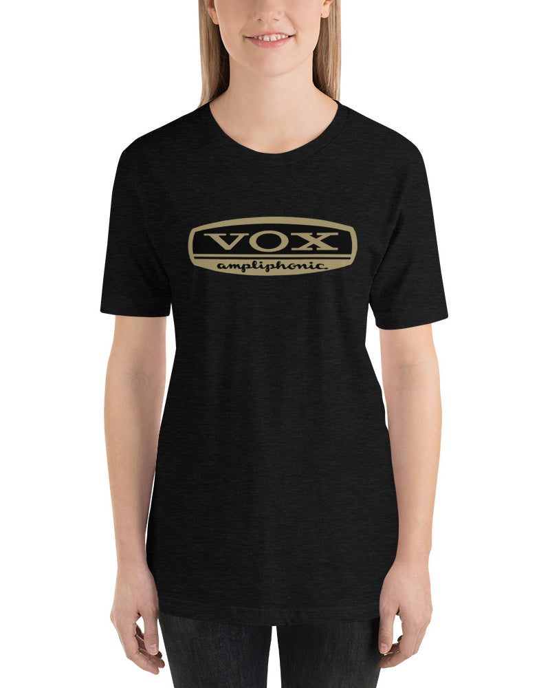 VOX Ampliphonic Short Sleeve Unisex T-Shirt - Heather Black - Photo 5