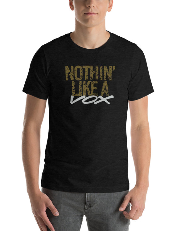 VOX Nothin Like A Vox Short Sleeve Unisex T-Shirt - Heather Black - Photo 1