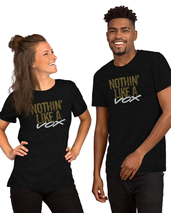 VOX Nothin Like A Vox Short Sleeve Unisex T-Shirt - Heather Black - Photo 6