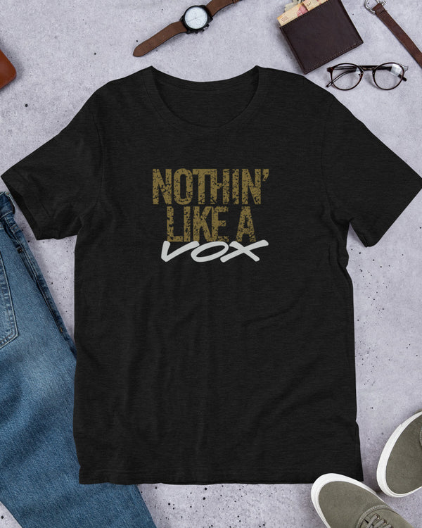 VOX Nothin Like A Vox Short Sleeve Unisex T-Shirt - Heather Black - Photo 10