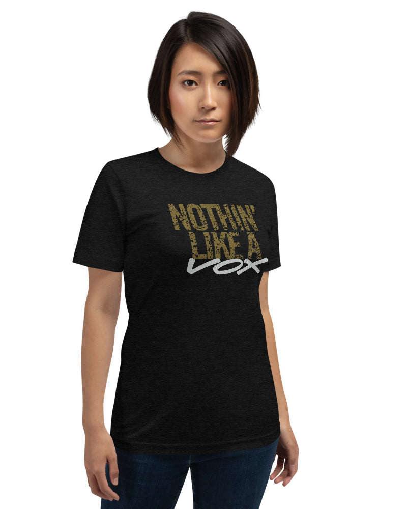 VOX Nothin Like A Vox Short Sleeve Unisex T-Shirt - Heather Black - Photo 9