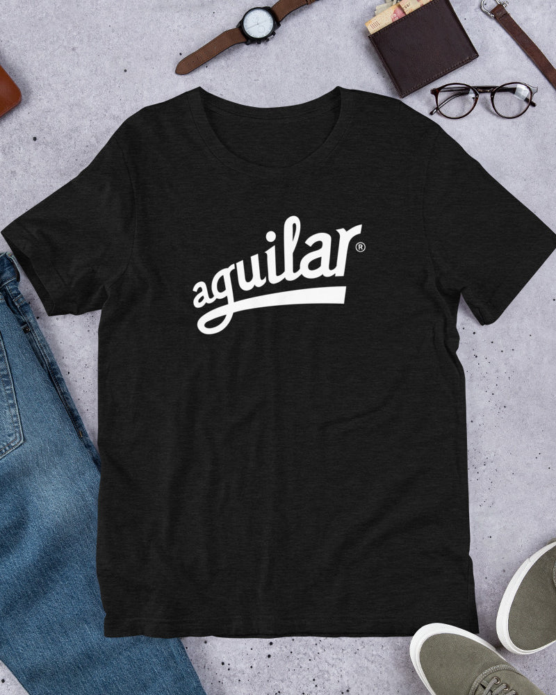 Aguilar Logo Short Sleeve Unisex T-Shirt - Heather Black - Photo 7