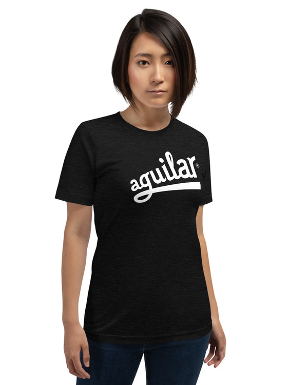 Aguilar Logo Short Sleeve Unisex T-Shirt - Heather Black - Photo 9