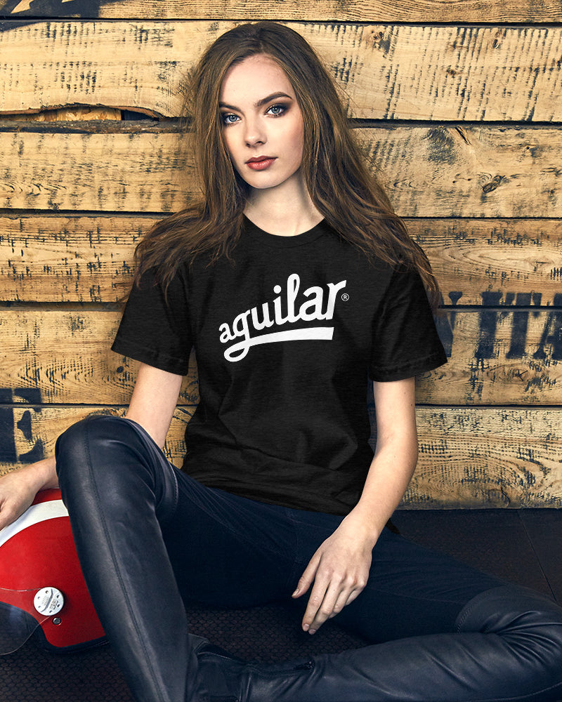 Aguilar Logo Short Sleeve Unisex T-Shirt - Heather Black - Photo 10