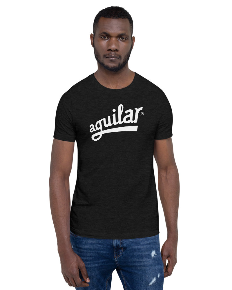 Aguilar Logo Short Sleeve Unisex T-Shirt - Heather Black - Photo 13