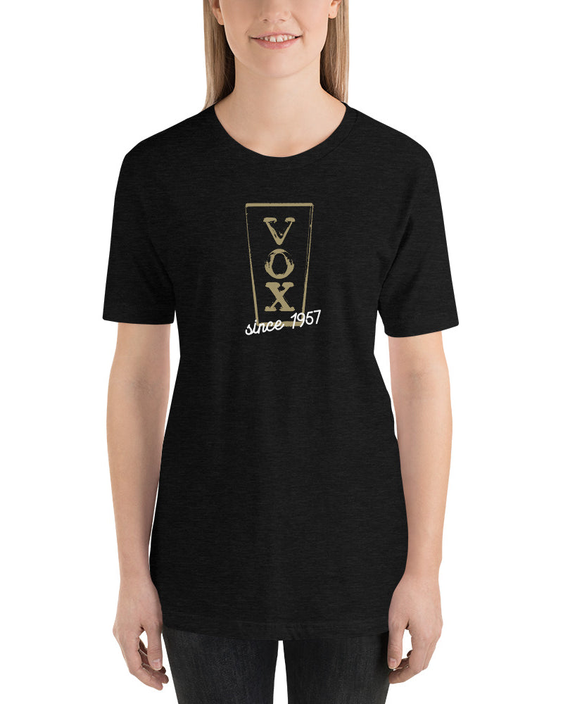 VOX 1957 Unisex Crew Neck Tee - Black - Photo 3