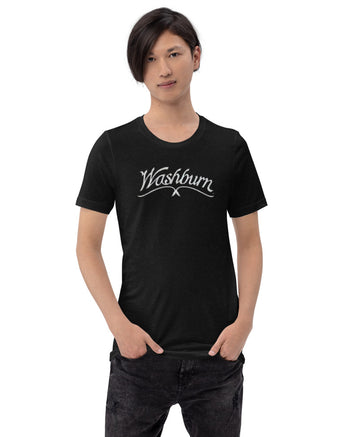 Washburn Arch Inlay Short Sleeve T-Shirt  - Black w/ Pearl