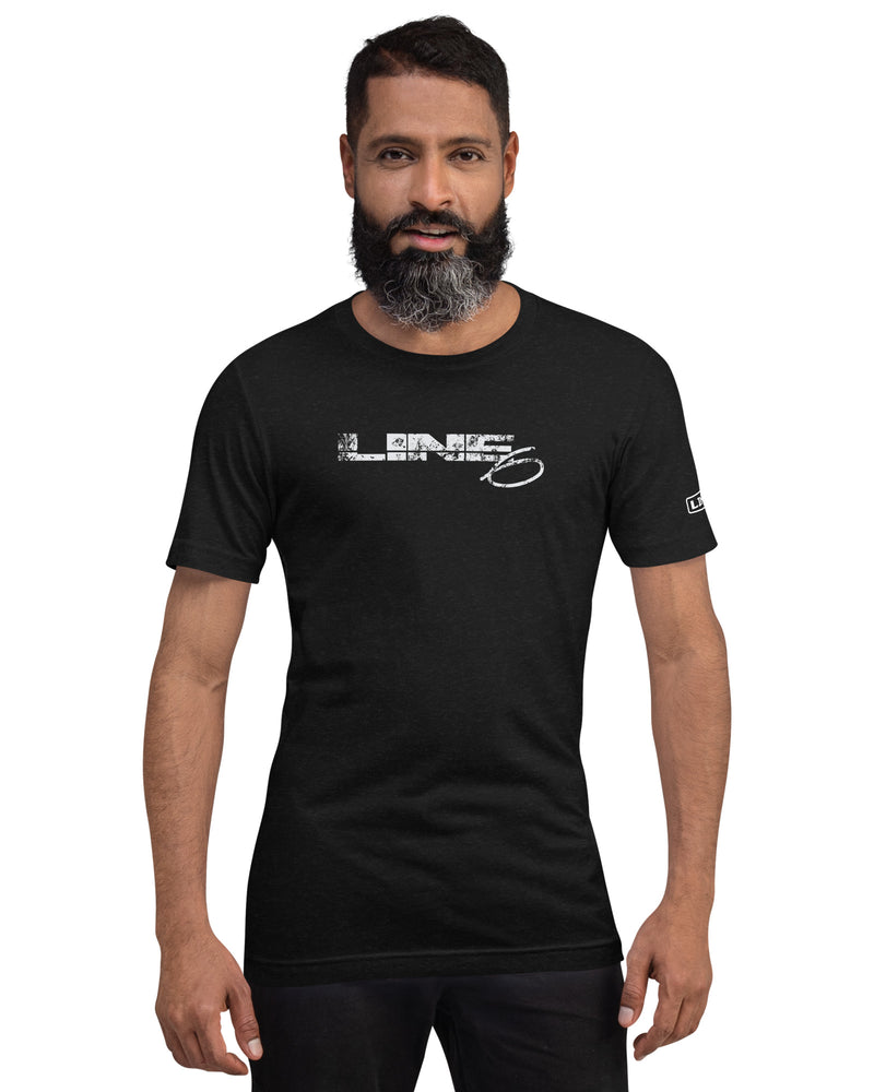 Line 6 Vintage Logo T-Shirt - Distressed Blk/White - Photo 8