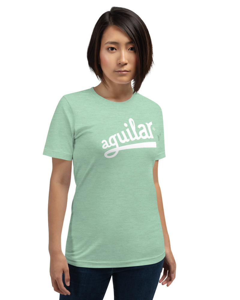 Aguilar Logo Short Sleeve Unisex T-Shirt - Heather Prism Mint - Photo 12