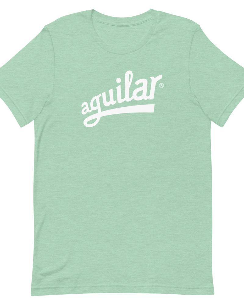 Aguilar Logo Short Sleeve Unisex T-Shirt - Heather Prism Mint - Photo 1