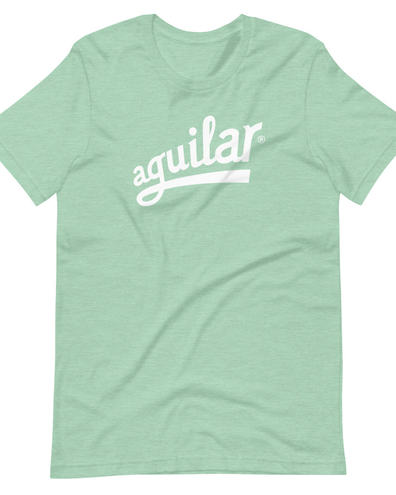 Aguilar Logo Short Sleeve Unisex T-Shirt - Heather Prism Mint - Photo 7