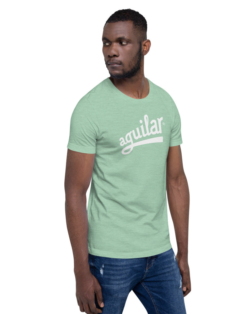 Aguilar Logo Short Sleeve Unisex T-Shirt - Heather Prism Mint - Photo 10