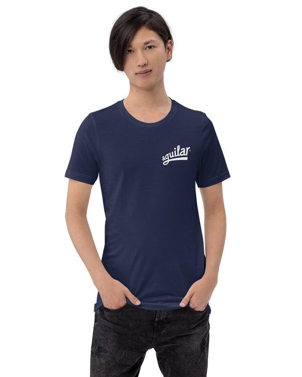 Aguilar Minimal Logo Short Sleeve Unisex T-Shirt - Navy - Photo 12