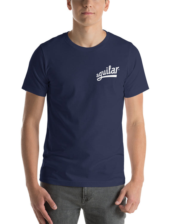 Aguilar Minimal Logo Short Sleeve Unisex T-Shirt - Navy - Photo 3