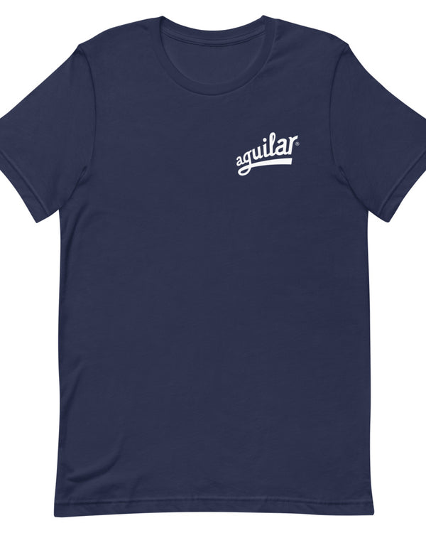 Aguilar Minimal Logo Short Sleeve Unisex T-Shirt - Navy - Photo 1