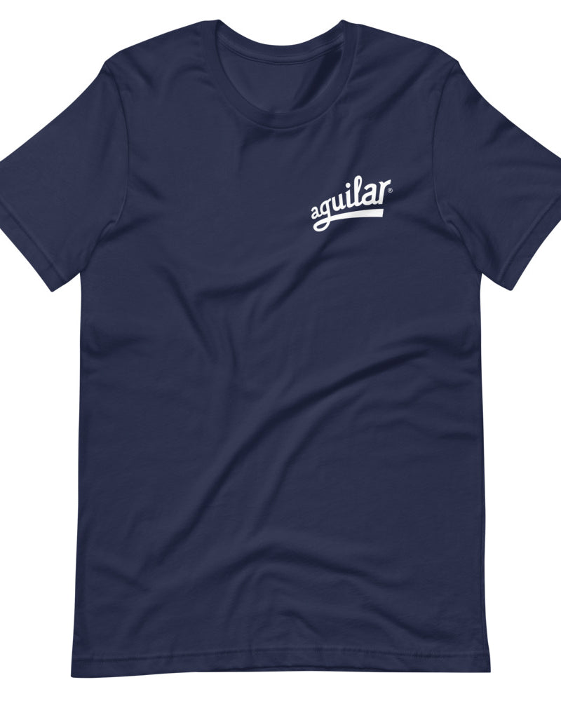 Aguilar Minimal Logo Short Sleeve Unisex T-Shirt - Navy - Photo 14