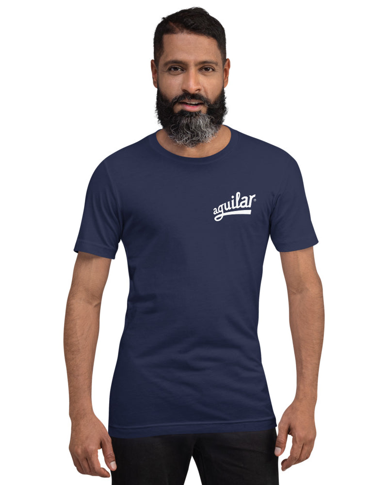 Aguilar Minimal Logo Short Sleeve Unisex T-Shirt - Navy - Photo 10
