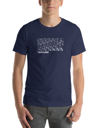 TASCAM Behind The Board T-Shirt  - Navy