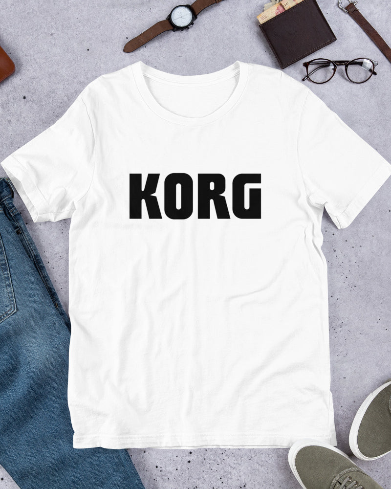 KORG Logo T-Shirt - White - Photo 7