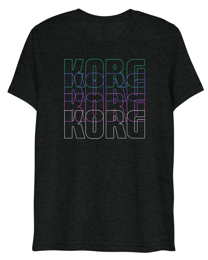 KORG Stax Unisex Tri-Blend T-Shirt - Heather Black - Photo 9