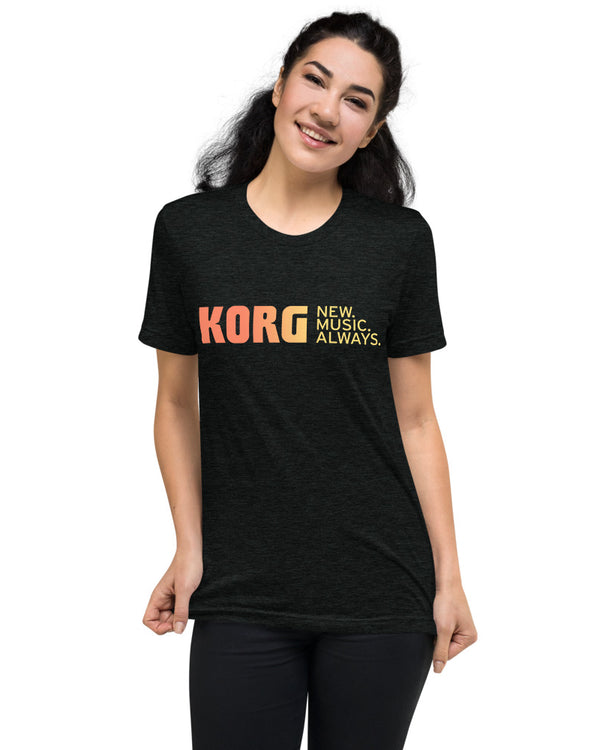 KORG New Music Always Tri-Blend T-Shirt - Heather Black