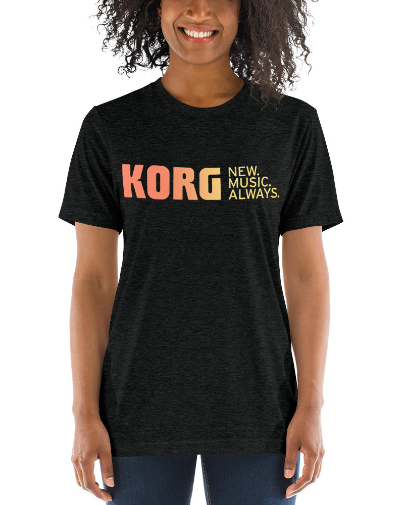 KORG New Music Always Tri-Blend T-Shirt - Heather Black - Photo 9