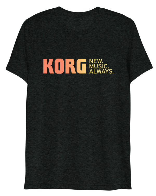 KORG New Music Always Tri-Blend T-Shirt - Heather Black - Photo 5