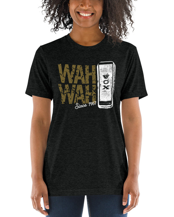 VOX Wah Wah Short Sleeve Tri-Blend T-Shirt - Heather Black - Photo 3