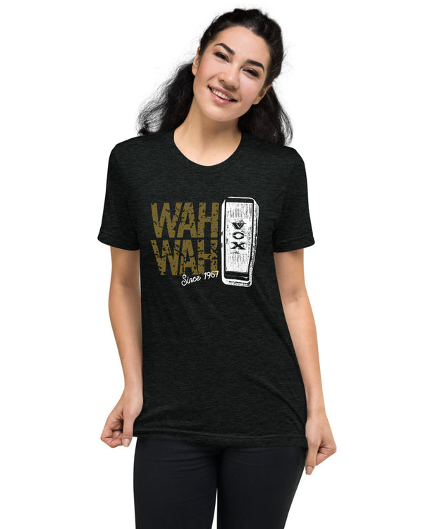 VOX Wah Wah Short Sleeve Tri-Blend T-Shirt - Heather Black - Photo 4