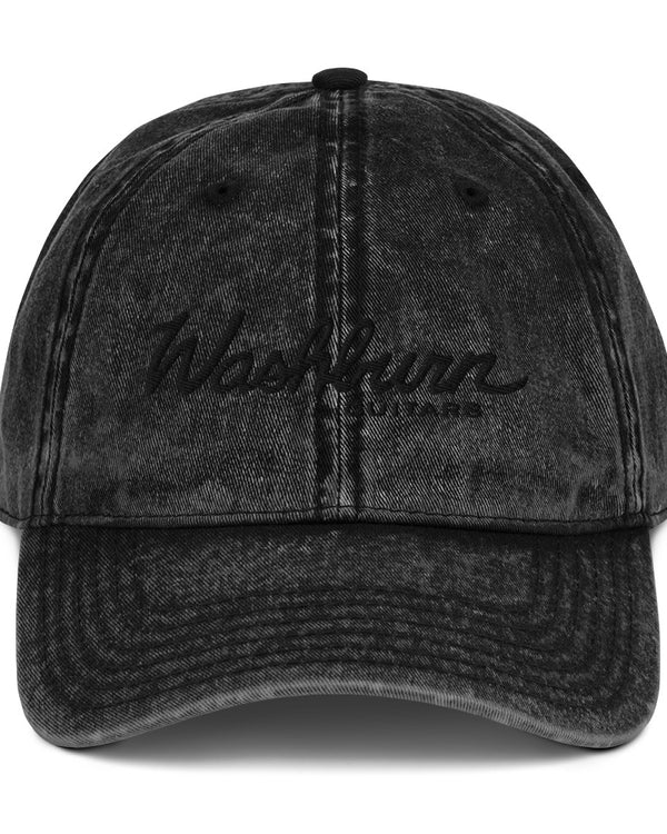 Washburn Vintage Style Embroidered Hat - Black - Photo 1