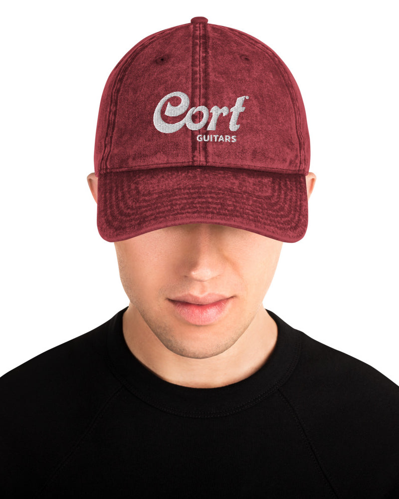 Cort Guitars Vintage Cotton Twill Baseball Cap - Red - Photo 1
