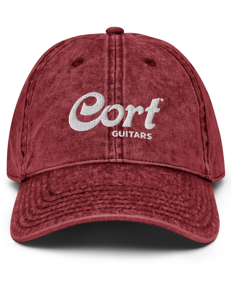 Cort Guitars Vintage Cotton Twill Baseball Cap - Red - Photo 4