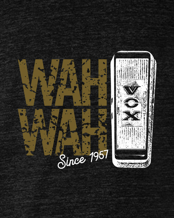 VOX Wah Wah Short Sleeve Tri-Blend T-Shirt - Heather Black - Photo 2