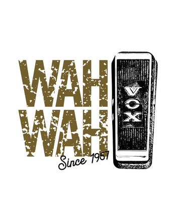 VOX Wah Wah Short Sleeve Unisex T-Shirt  - White
