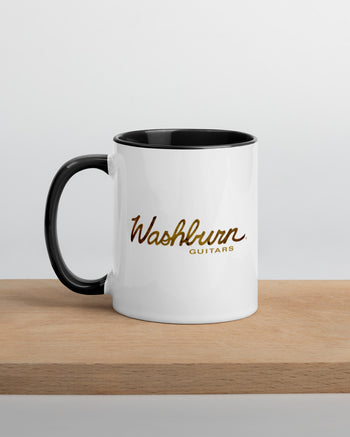 Washburn Mug with Color Inside  - Burl - Black