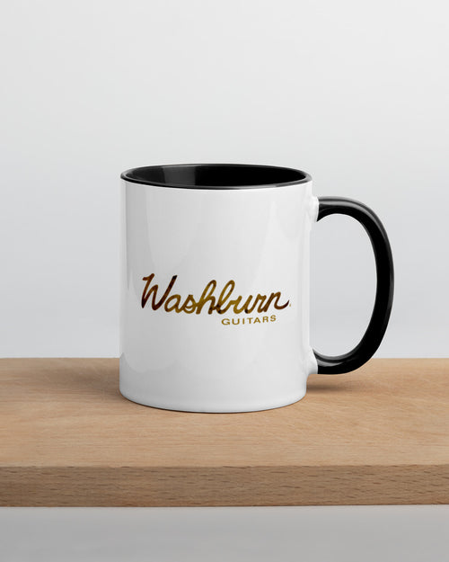 Washburn Mug with Color Inside  - Burl - Black