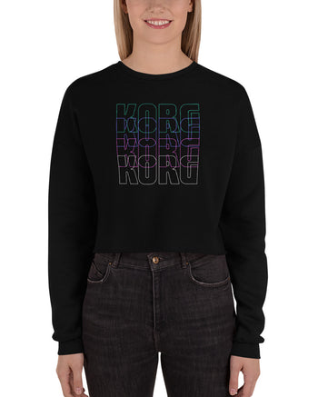 KORG Stax Crop Sweatshirt  - Black