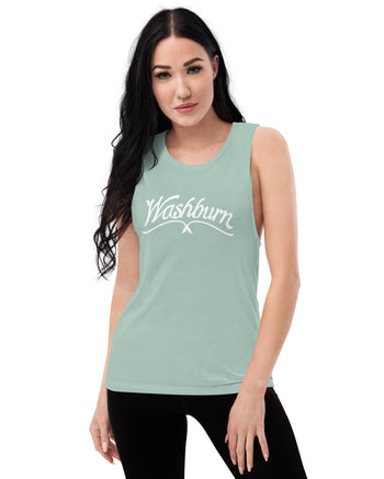 Washburn Vintage Acoustic Ladies’ Muscle Tank Top  - Mint